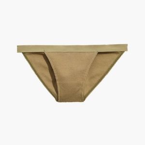 NWT Madewell Ash Green Waffle Knit Bikini